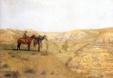 vaqueros en las malas tierras 1888 Pinturas al óleo